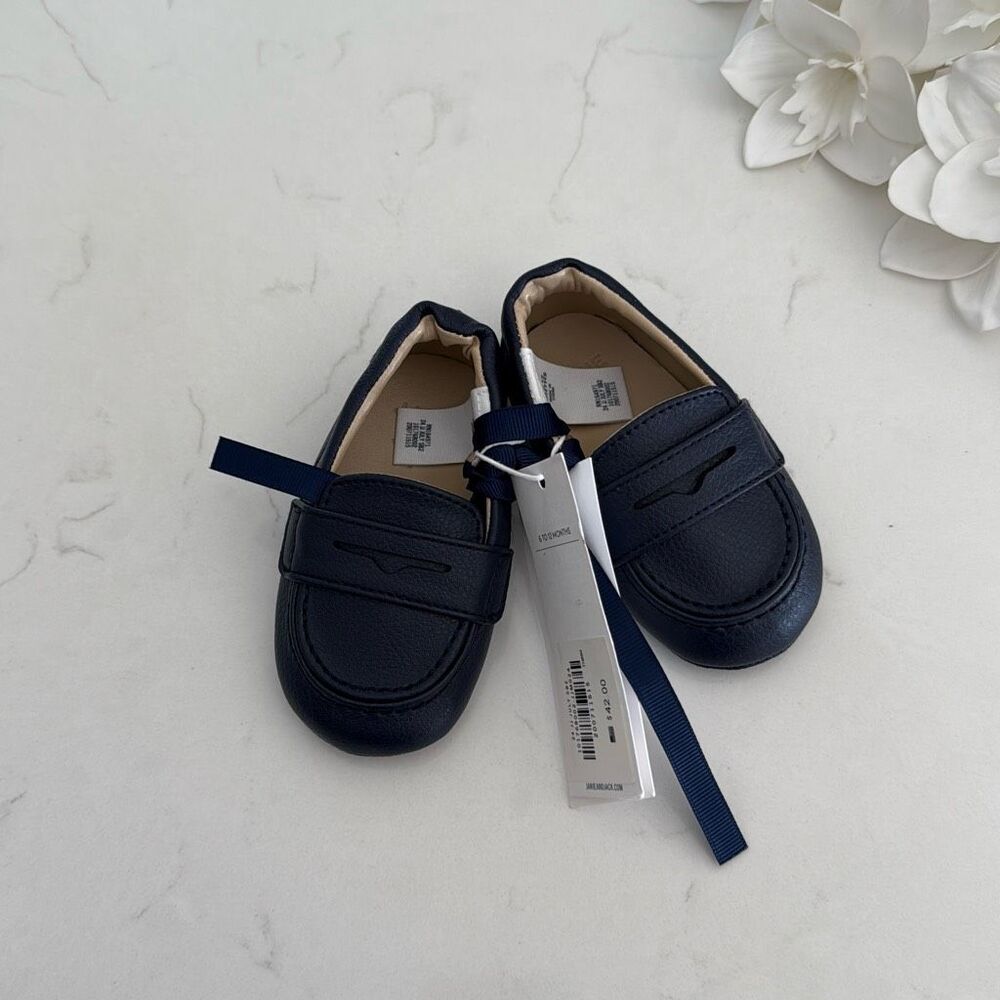 Janie & Jack Baby Penny Loafer in Merchant Marine Size 6/12 Months - Picture 2 of 7